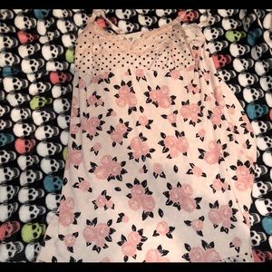 pink flora babydoll slip teddy dress